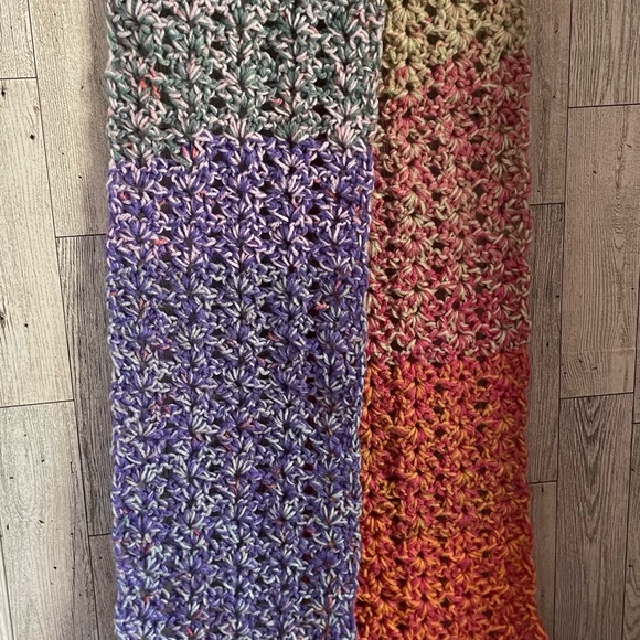 Handmade Multi Colored Scarf - Picture 2 of 2